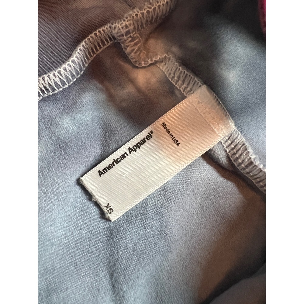 American Apparel Tie Dye Flare Leggings Grey High Waist Yoga Pants XS - Picture 2 of 8